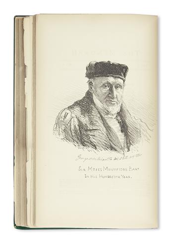 (JUDAICA.) Peixotto, Benjamin F.; editor. The Menorah, Volumes 1 through 5.
